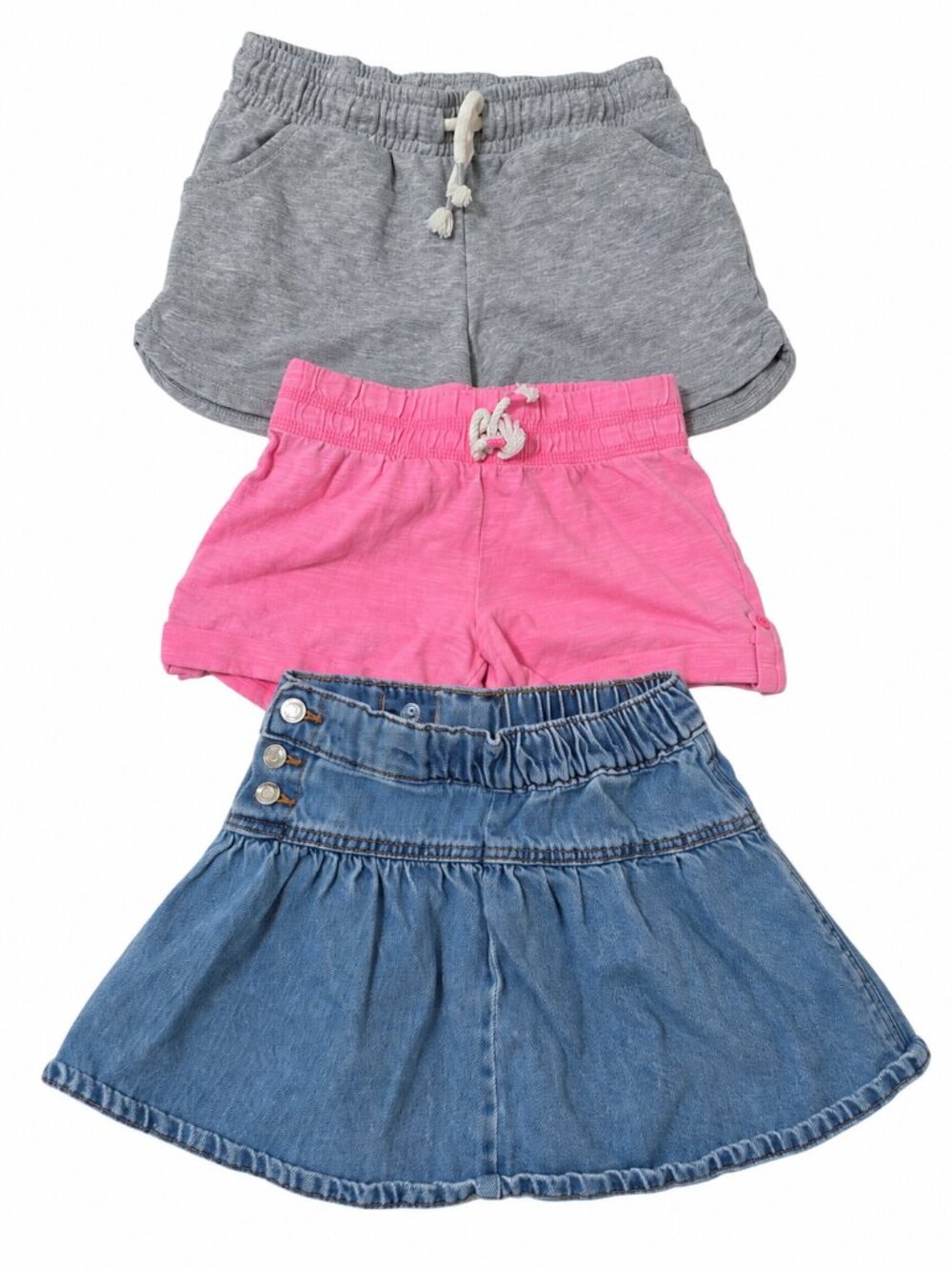 Girls Size 6 Shorts & Denim Skirt Lot Zara Jumping Beans 3 Pieces